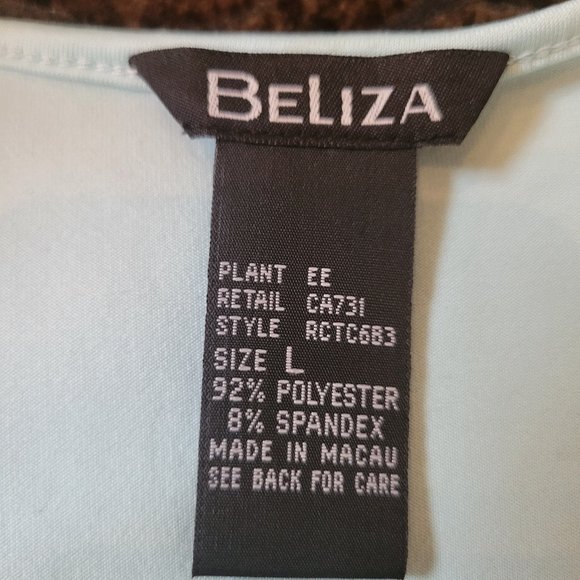 3 Pcs Skirt Tank and Blouse Set Translucent Blue - Picture 7 of 9